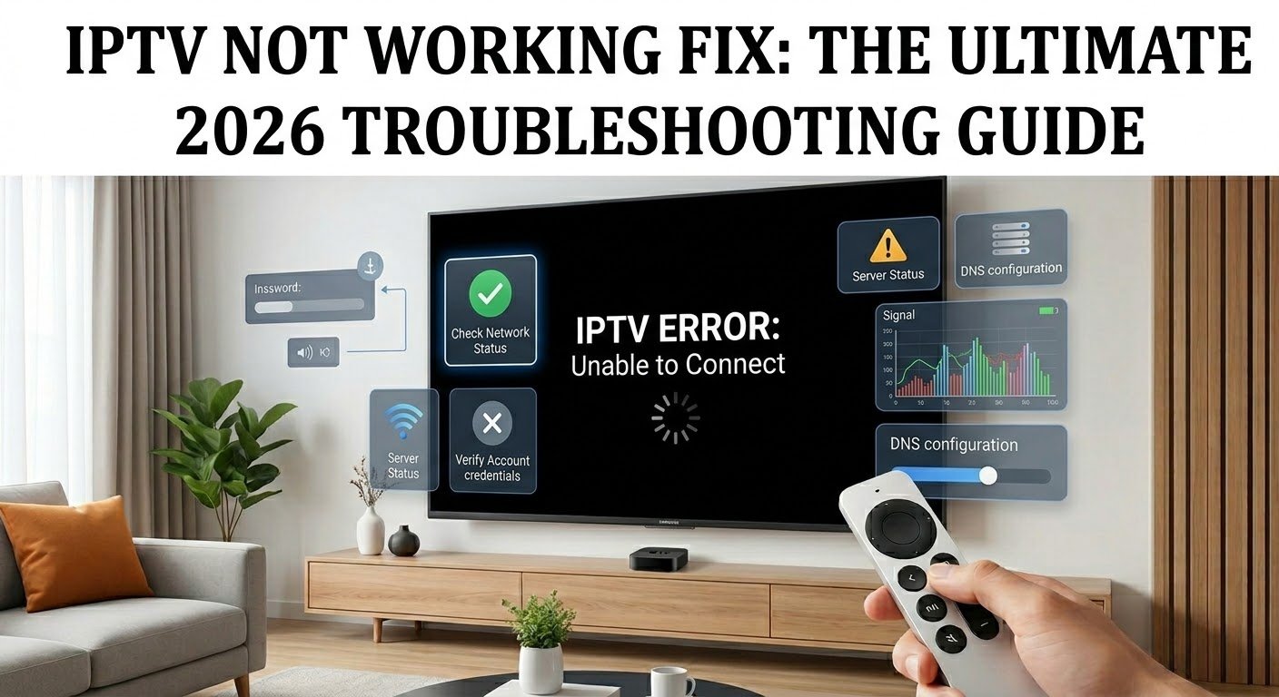 IPTV Not Working Fix | IPTV Dream 4K | 2026 Guide